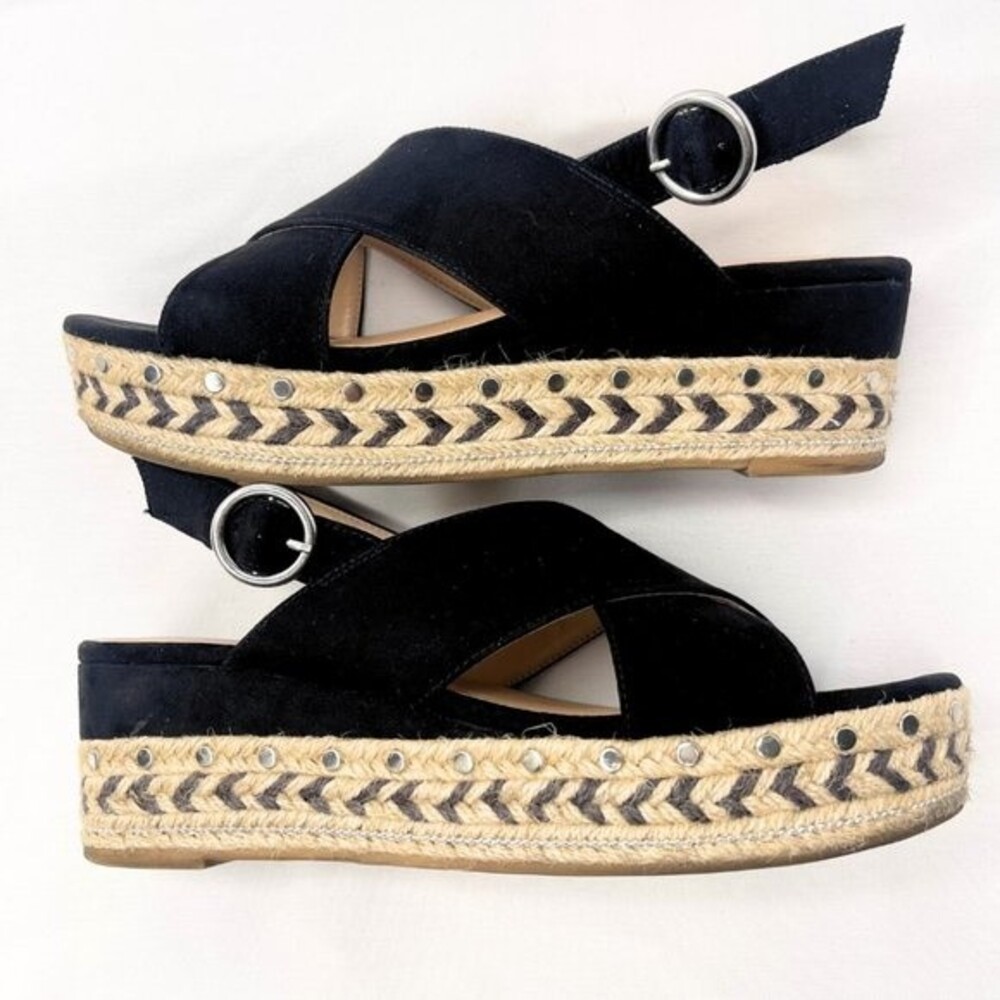 Women's Wedge Espadrille Platform Shoes | Sandals Size 8 - Picture 2 of 11